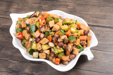 Chinese style fried chickenの写真素材