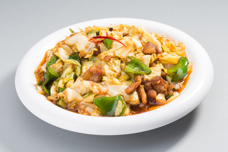 Home Cooked Fried Shredded Cabbageの写真素材