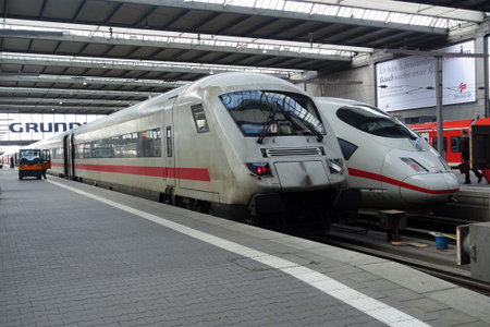 Train station shot in Europe