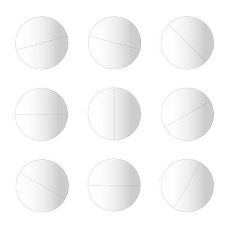 A Vector illustration of a blister pack of pills isolated on a white backgroundのイラスト素材
