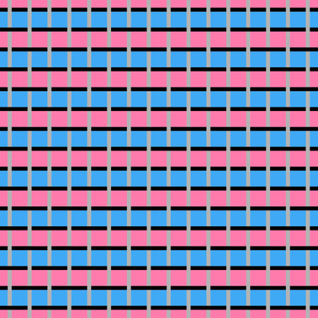 Vector seamless pattern of colored abstract geometric shapes and gridのイラスト素材