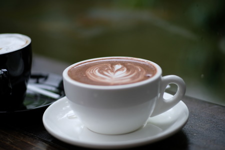 White coffee cupの写真素材