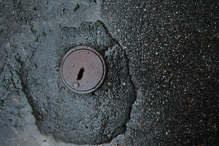 wet asphalt