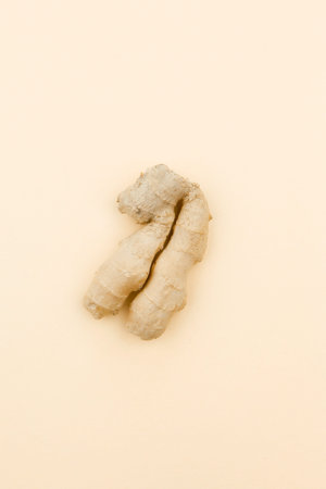 Ginger on a beige background