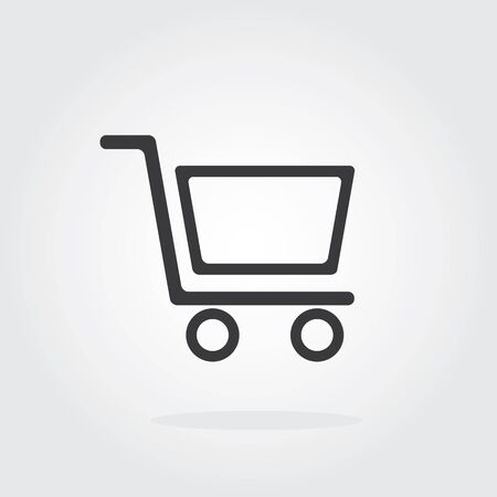 Shopping Cart icon. Vector illustration for online shopping  E-commerce.のイラスト素材