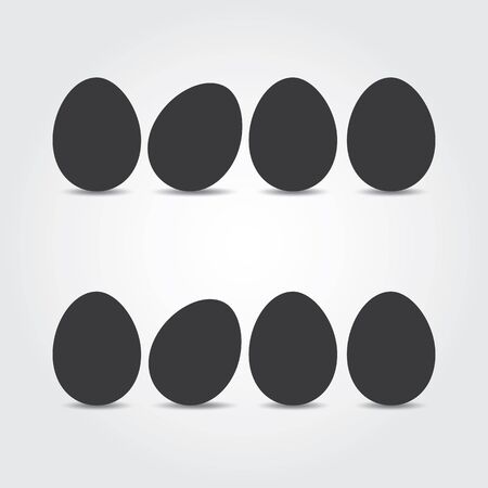 Easter eggs. Vector illustration. Easter eggs vector icons flat style. Easter eggs isolated vector. Easter eggs for Easter holidays design. Easter eggs isolated on white background.のイラスト素材
