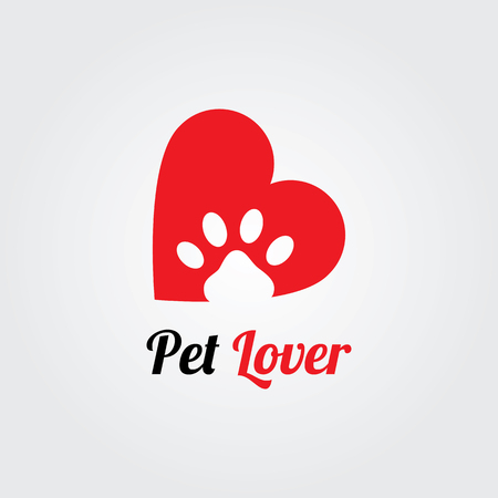Pet logo minimal concept. Vector for pet shop or hotel.のイラスト素材