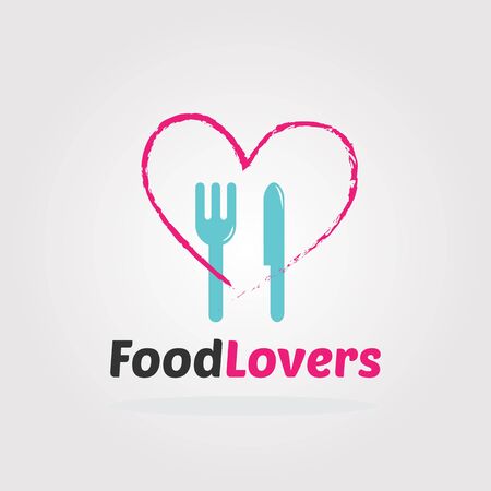 Food love template.のイラスト素材