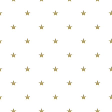 Golden Star Seamless pattern on white background.のイラスト素材