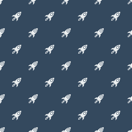 Space rocketship launch seamless pattern for business innovation product,creative idea and management background. Rocket flat design concept for Project start up and development process.のイラスト素材