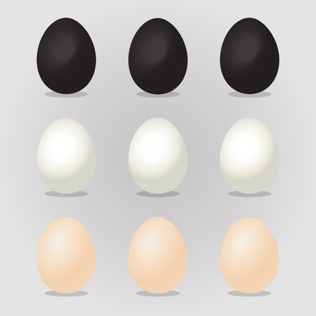 Easter eggs Vector illustration. Happy Easter Day with eggs for Easter holidays invitation card, banner, Flyer design.のイラスト素材