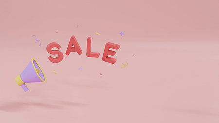 Sale Promotion Banner Background for Product display or Social Media Banner. Sale Text Font and...