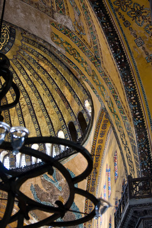 Hagia Sophia Museum interior, Istanbul, Turkey, Europeのeditorial素材