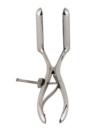 Cutout on white medical rectal mirrorの写真素材