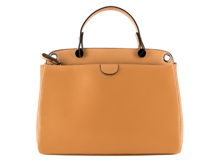 Isolated on white modern female handbagの写真素材