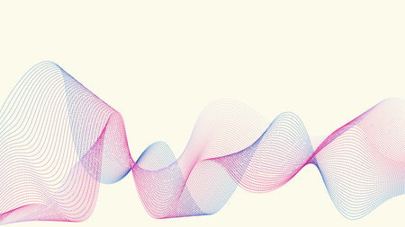 Vector light background with bright wave effects. Suitable for posters, slide presentations on the...
