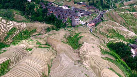 Guilin Longji terraceの写真素材