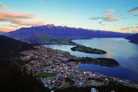 Queenstown is a resort town in Otago in the south-west of New Zealand's South Island.の写真素材