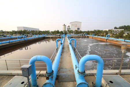 Part of a waste water treatment scene