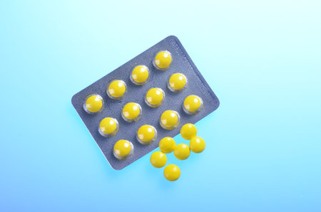 Close up view of medicines
