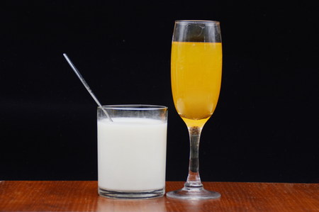 Strawberry and fruit juiceの写真素材