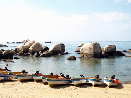 Hainan Sanya scenic spot in the remotest corners of the globeのeditorial素材