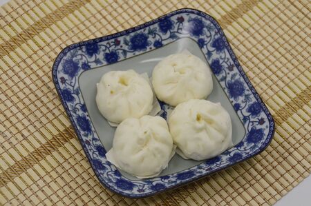 Traditional steamed bunsの写真素材