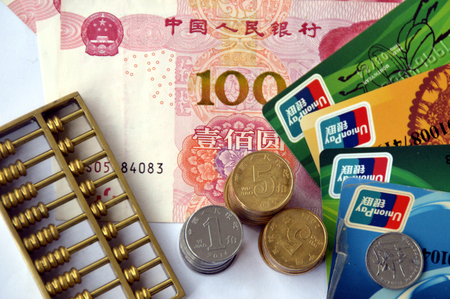 Money and cardのeditorial素材
