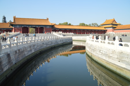 Beijing Forbidden City landscape viewのeditorial素材