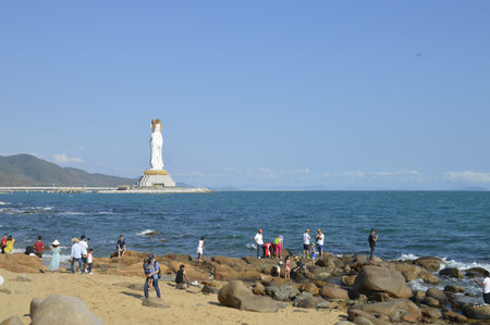 Nanhai Guanyin in Sanyaのeditorial素材