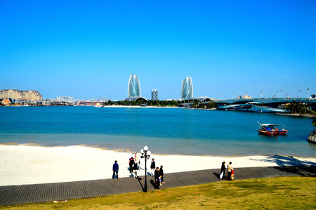 Scenery of Flower Island in Hainan, Chinaのeditorial素材
