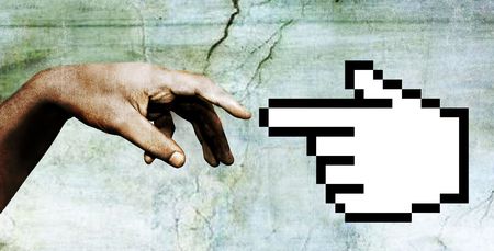 hand of godの写真素材