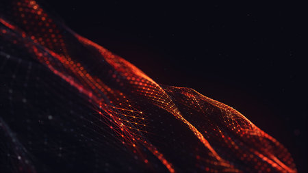  Connection structure. Science background. Futuristic polygonal background. Wallpaper. Business....