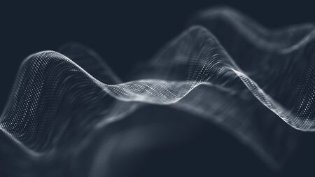 Abstract polygonal space low poly dark background with connecting dots and lines. Connection structure. 
Science background. Futuristic polygonal background. Wallpaper. Business. Triangular background.の写真素材