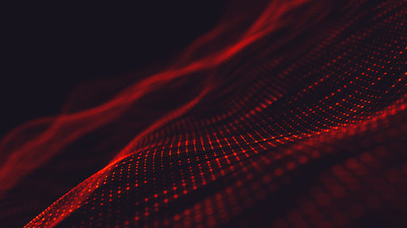 Abstract polygonal space low poly dark background with connecting dots and lines. Connection structure. Science background. Futuristic polygonal background. Triangular background. Wallpaper. Businessの写真素材