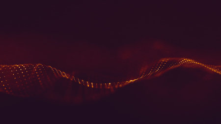 Abstract polygonal space low poly dark background with connecting dots and lines. Connection structure. Science background. Futuristic polygonal background. Triangular background. Wallpaper. Businessの写真素材