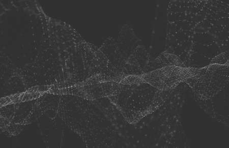 Abstract polygonal space low poly dark background with connecting dots and lines. Connection structure. 
Science background. Futuristic polygonal background. Triangular background. Wallpaper. Businessの写真素材