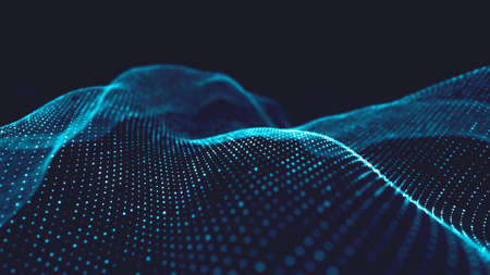 Abstract polygonal space low poly dark background with connecting dots and lines. Connection structure. 
Science background. Futuristic polygonal background. Triangular background. Wallpaper. Businessの写真素材
