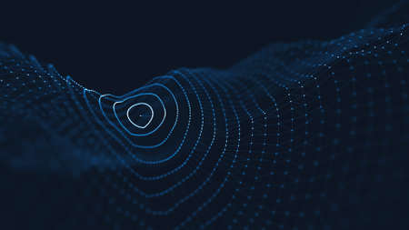 Abstract polygonal space low poly dark background with connecting dots and lines. Connection structure. Science background. Futuristic polygonal background. Triangular background. Wallpaper. Businessの写真素材