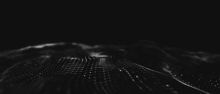 Abstract polygonal space low poly dark background with connecting dots and lines. Connection structure. 
Science background. Futuristic polygonal background. Triangular background. Wallpaper. Businessの写真素材