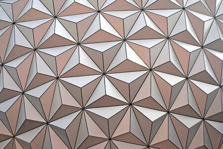 A modern piece of architecture, a lot of shapes.の写真素材