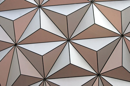 A modern piece of architecture, a lot of shapes.