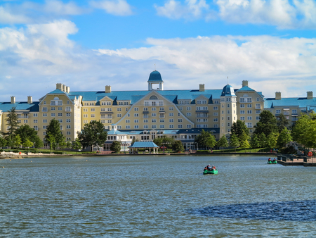 MARNE-LA-VALLEE, FRANCE - July 29th, 2016  Disney's Newport Bay Club at Disneyland Resort Parisのeditorial素材