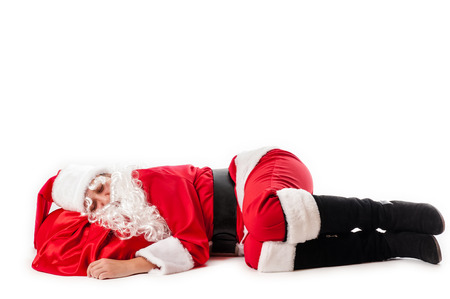 sleep Santa Clausの写真素材