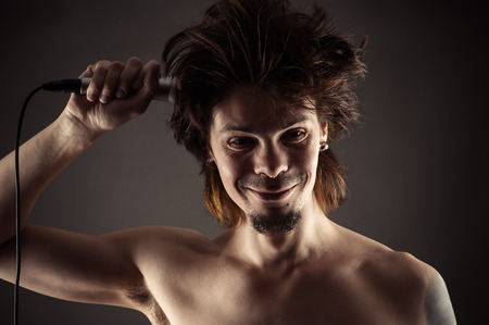 expressive singer ponderedの写真素材
