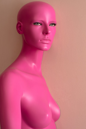 pink mannequin womenの写真素材