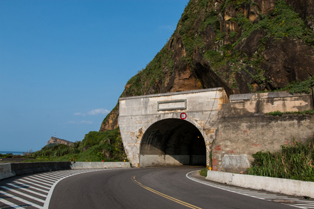 Tunnel To Where, at East Coast Taiwanの写真素材