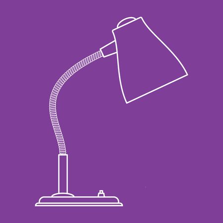 Desk lamp vector illustrationのイラスト素材
