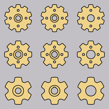 Sprocket wheel vectorのイラスト素材
