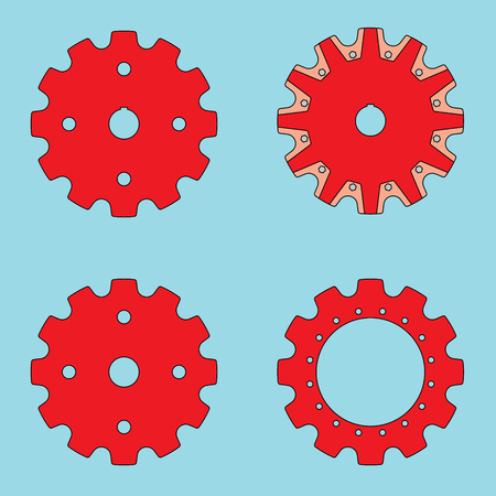 Sprocket wheel vectorのイラスト素材